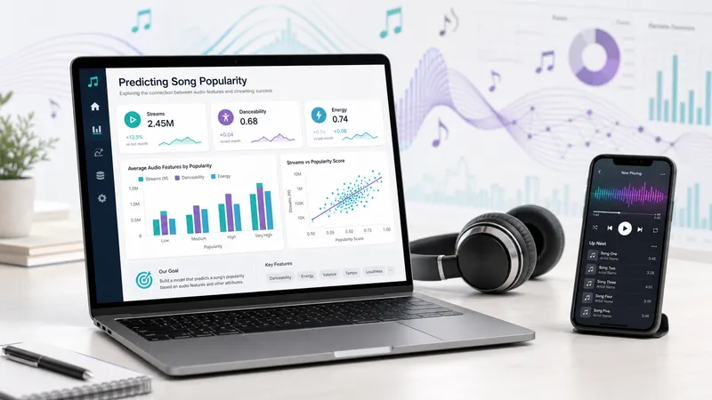 Spotify audio features plotted against song popularity